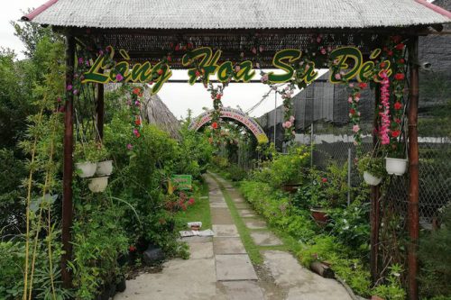 An entrance to one of the flower gardens in Sa Dec